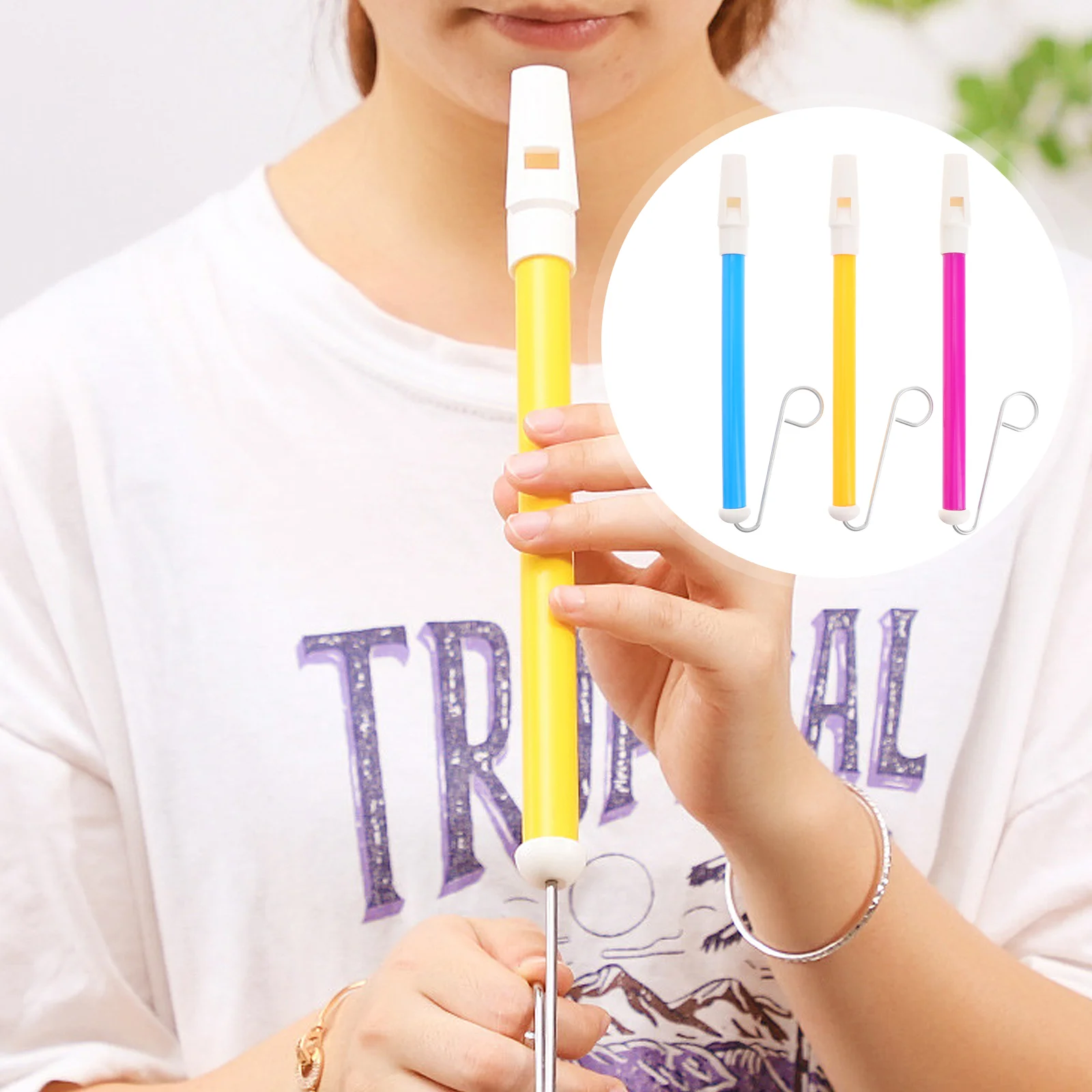 

Пластиковый детский музыкальный слайд-свисток, 3 шт.