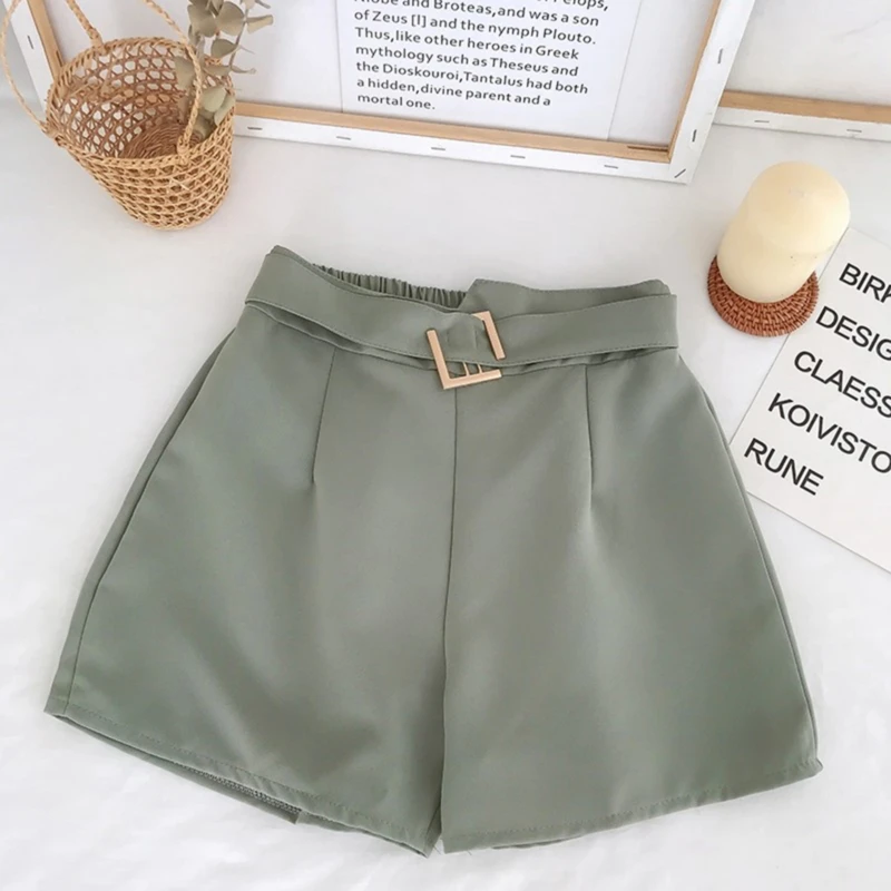 

Summer Chiffon Wide Leg Shorts High Waist Casual Wild Shorts Korean Was Thin Straight Shorts Femme Vetement Femme