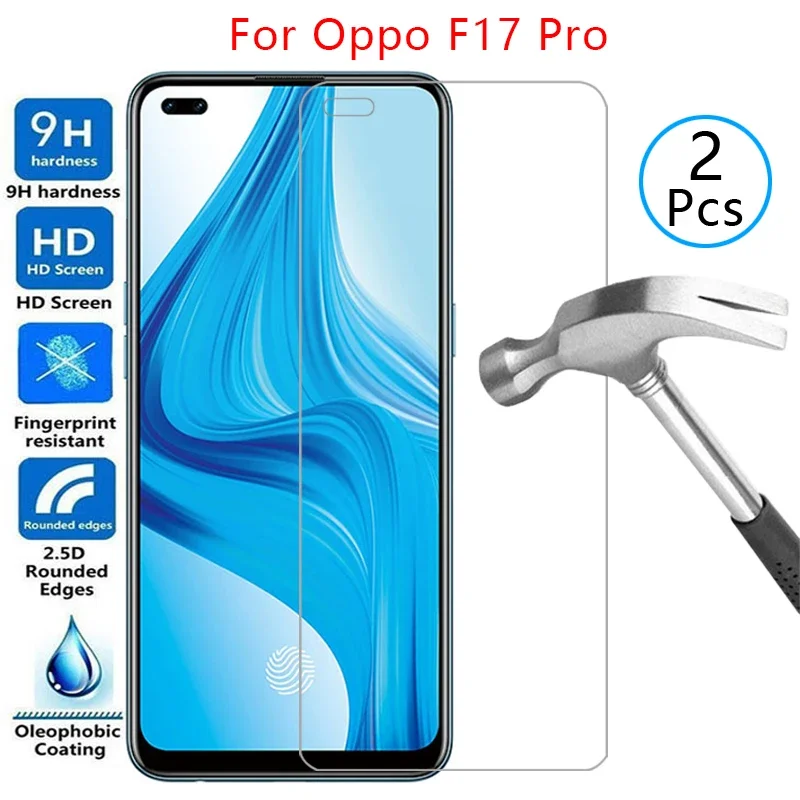чехол для oppo f17 pro защитная пленка экрана закаленное стекло на opo opp f 17 17f f17pro 17fpro 6 43