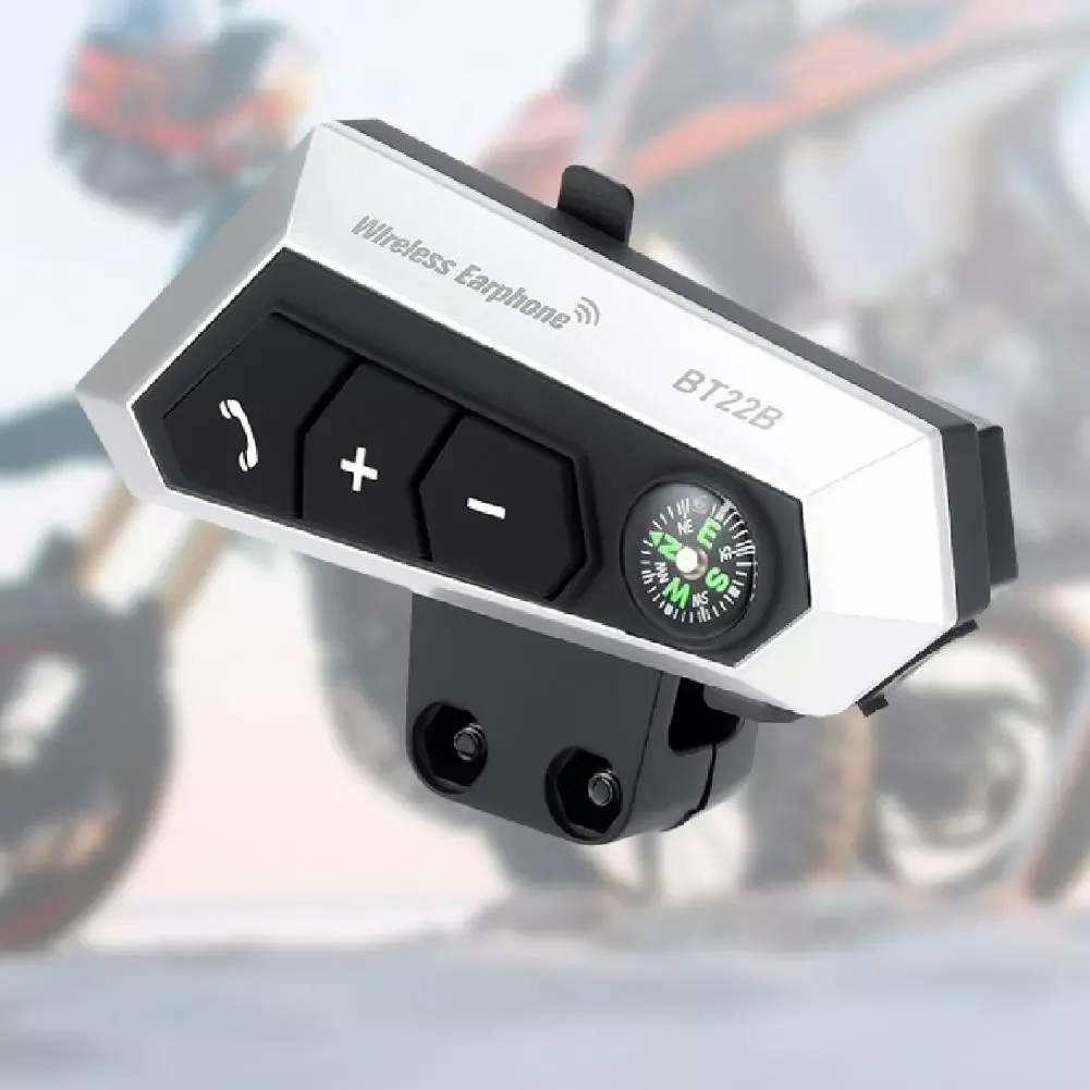

NEW2023 BT22B Helmet Interphone Handsfree Waterproof Motorcycle Helmet Earphone Bluetooth-compatible 5.0 Helmet Headset for Moto