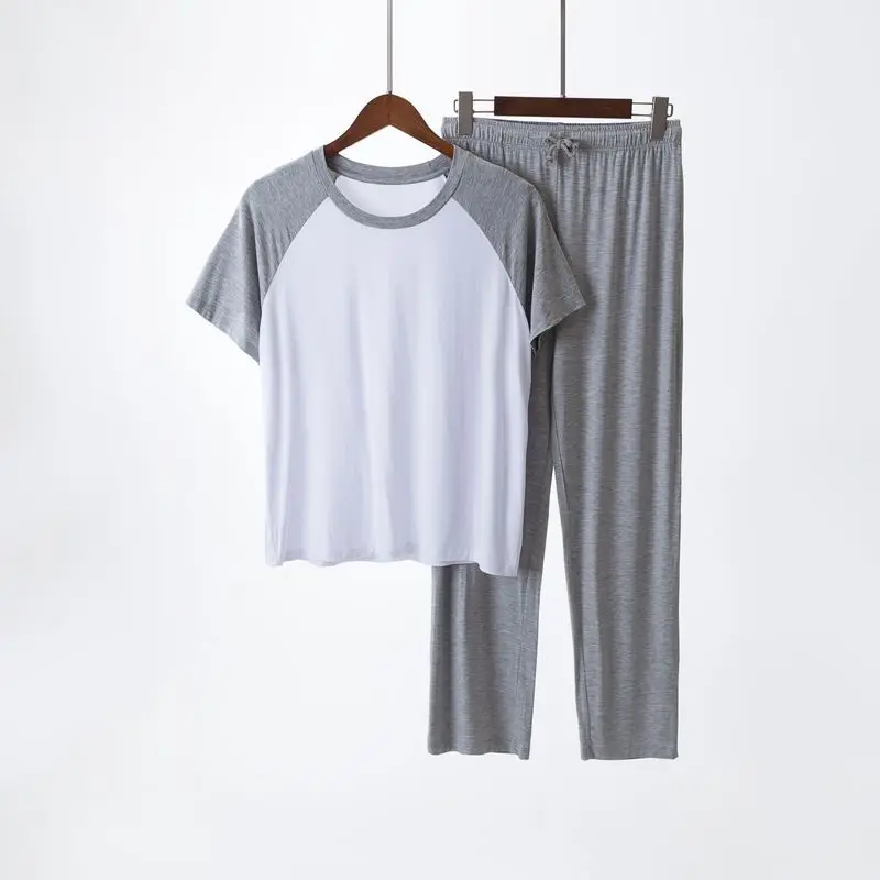 Summer Pajamas Set Sexy Sleepwear For Men Elastic Casual Man Loose Pyjama Modal 2022 Fashion Clothes