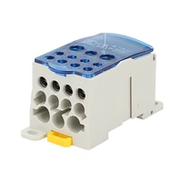 ukk 80160250a one in multiple out distribution box din rail terminal blocks universal wire connector junction box waterproof