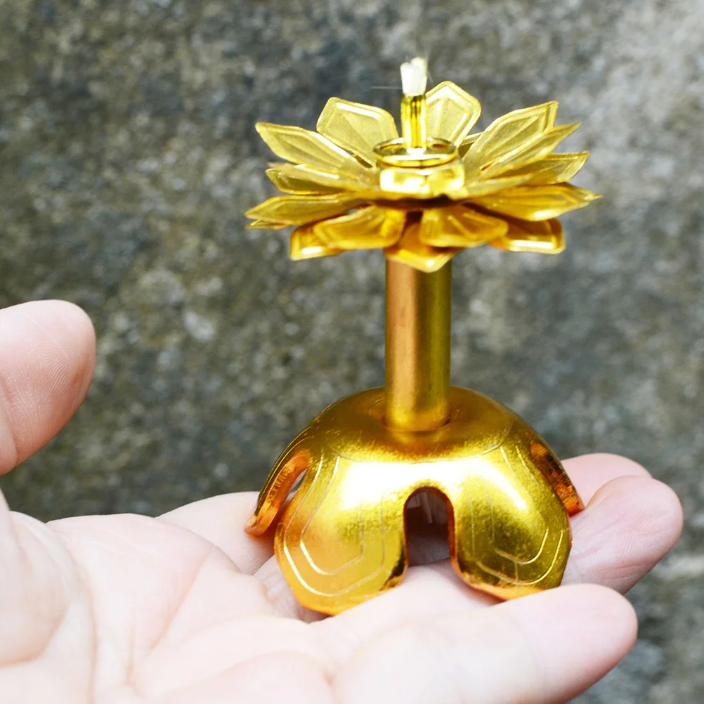 2 Pcs Component Wick Tube Kerosene Lantern Oil Alloy Holders Replacement Burner