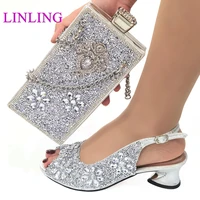 summer women elegant pumps arrival silver color ladies wedding shoes decorated with rhinestone italian ladies shoes for party