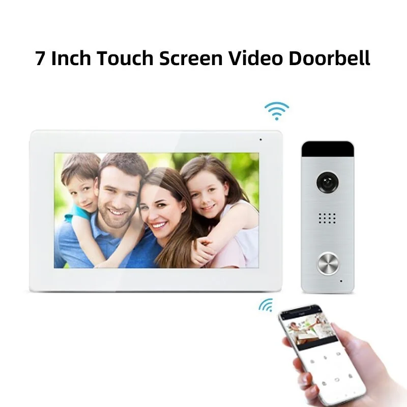 2022 Wireless WiFi Smart Video Intercom System AHD Full Touch Screen with Wired Door Samrt Phone Talking One-Key Unlocking enlarge