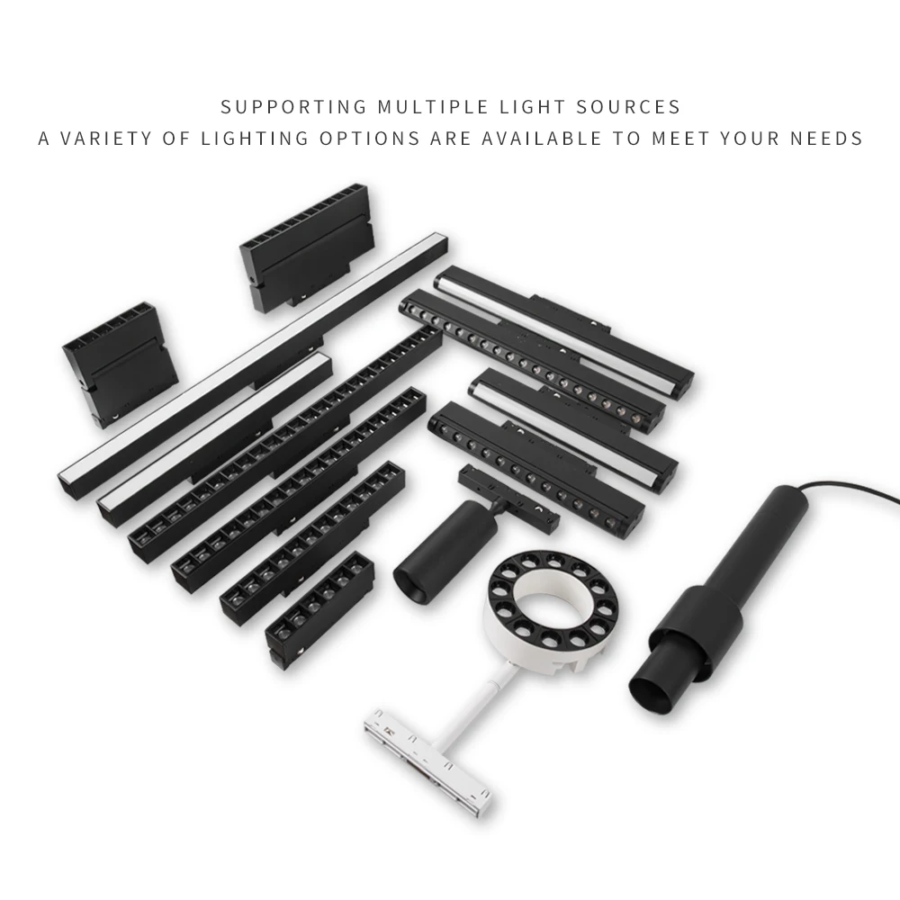 Современные магнитные трековые светильники встроенный светодиодный прожектор