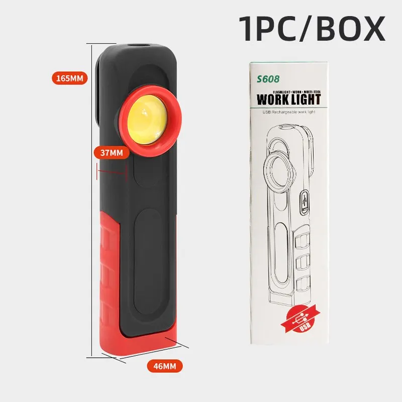 

Лампа Для Автомобильного Дилетанта, Магнитная Сканирующая Вращающаяся USB Перезаряжаемая Рабочая Лампа 500LM 2400 мАч