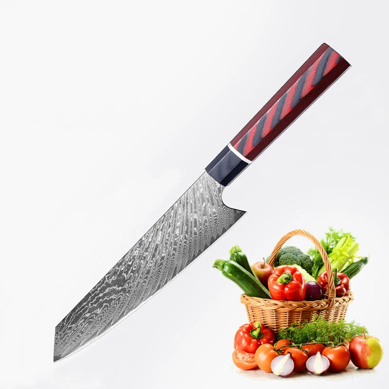

8-inch Damascus Chef's Knife G10 Handle Best Kitchen Knife Japanese Kitchen Knife Cooking Sashimi Knife Fish Sashimi Knife