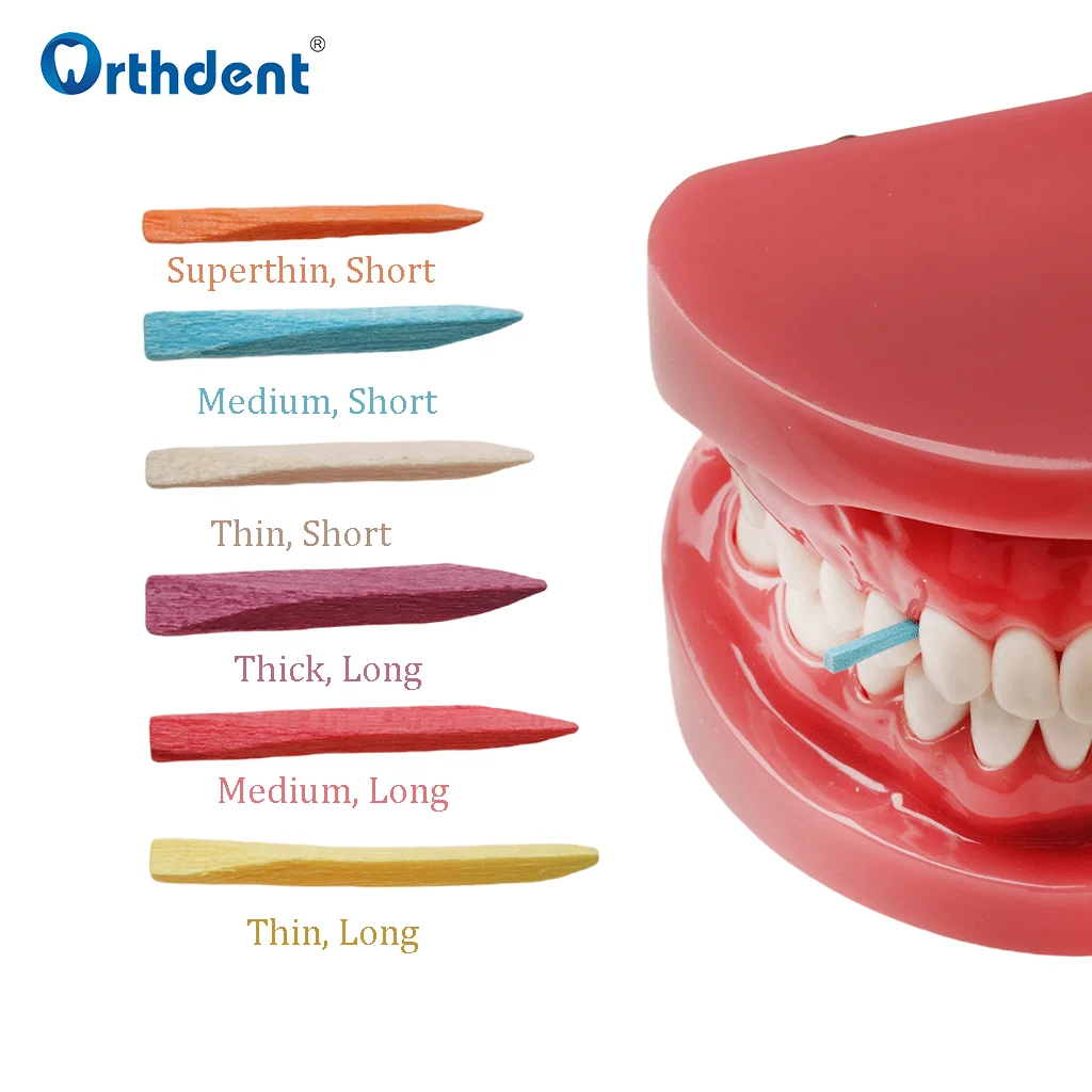 400 шт./кор. стоматологические деревянные клинья клин для зазора между зубами