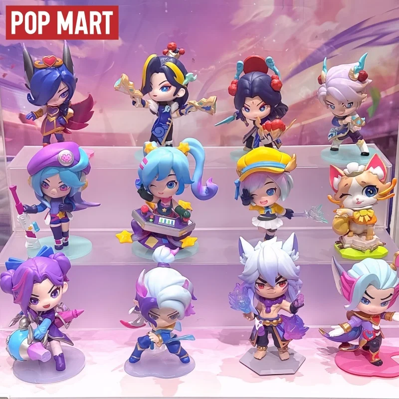 Фото Оригинальная POPMART Teamfight Tactics Little Legend Series, 2-я модная слепая коробка, высококачественные фигурки, украшения, подарки-сюрпризы, игрушки №1