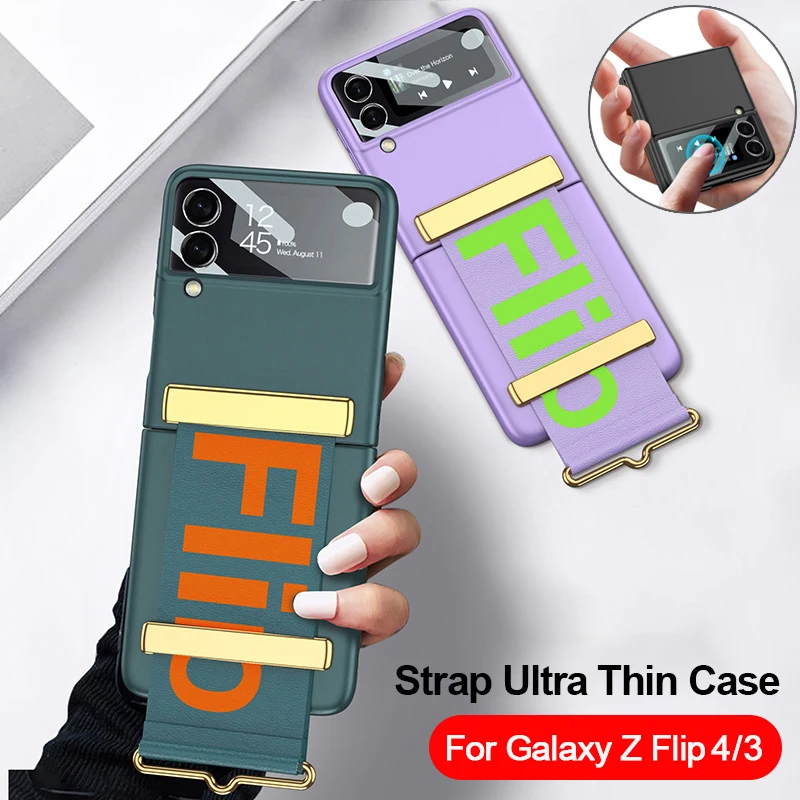 

Стеклянный защитный чехол с ремешком для объектива камеры для Samsung Galaxy Z Flip 4 3