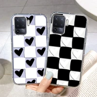 love heart cover for oppo a53 case oppo a9 2020 a94 a5 a32 a52 a92 a16 a15 find x3 lite a54 a33 a95 clear shockproof phone shell