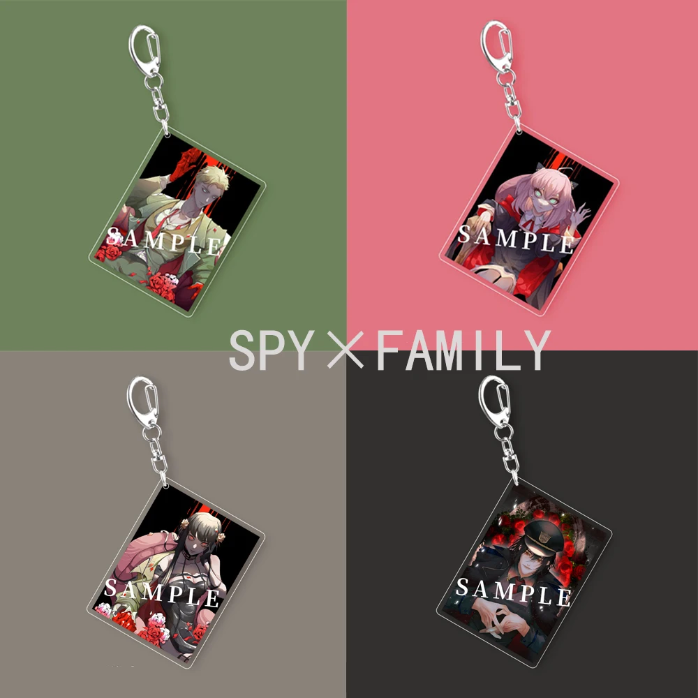 

Anime SPY×FAMILY Acrylic Samdwich Keychain Anya Loid Yor Forger Cartoon cospaly Keyring Pendant Brooch Jewelry Accessories Gift