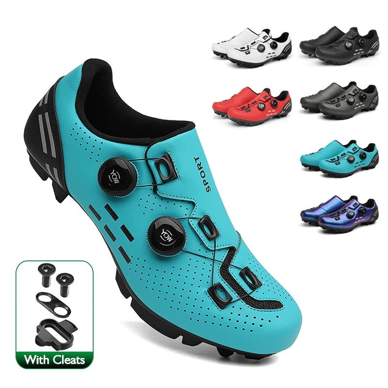 

Carbon Cycling Shoes Mtb Men Flat Speed Road Bike Sneakers Women Mountain Bicycle Shoes SPD Cleats Sports Racing Biking Footwear