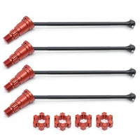 4pcs metal front and rear drive shaft cvd for traxxas x maxx xmaxx 6s 8s 15 monster truck rc car upgrades parts