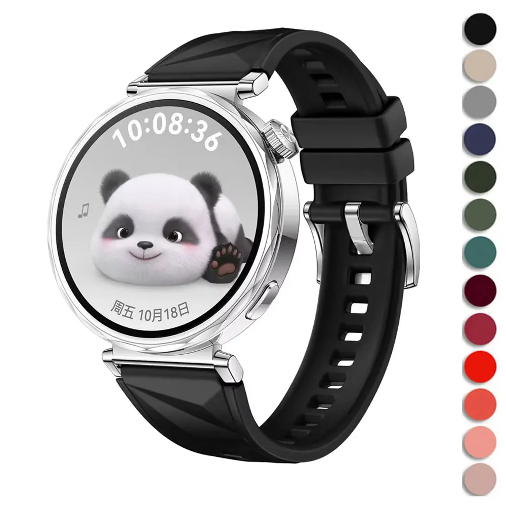 18mm/22mm Watch Straps for huawei watch GT 5 46mm 41mm Silicone Sport Bracelet belt HUAWEI smartwatch pro/4/3 pro band