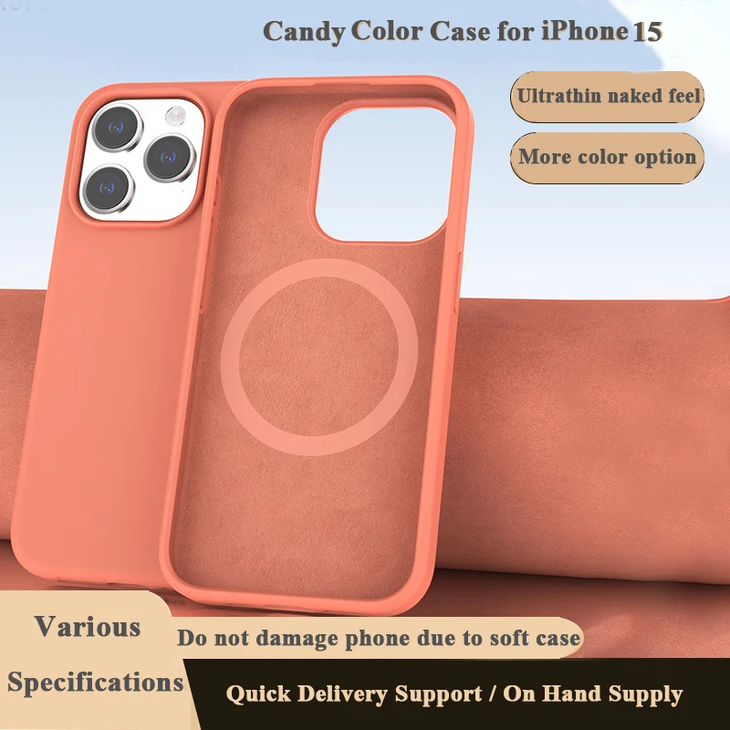 

Liquid Silicone Case Compatible for iPhone15 ProMax iPhone14 Pro