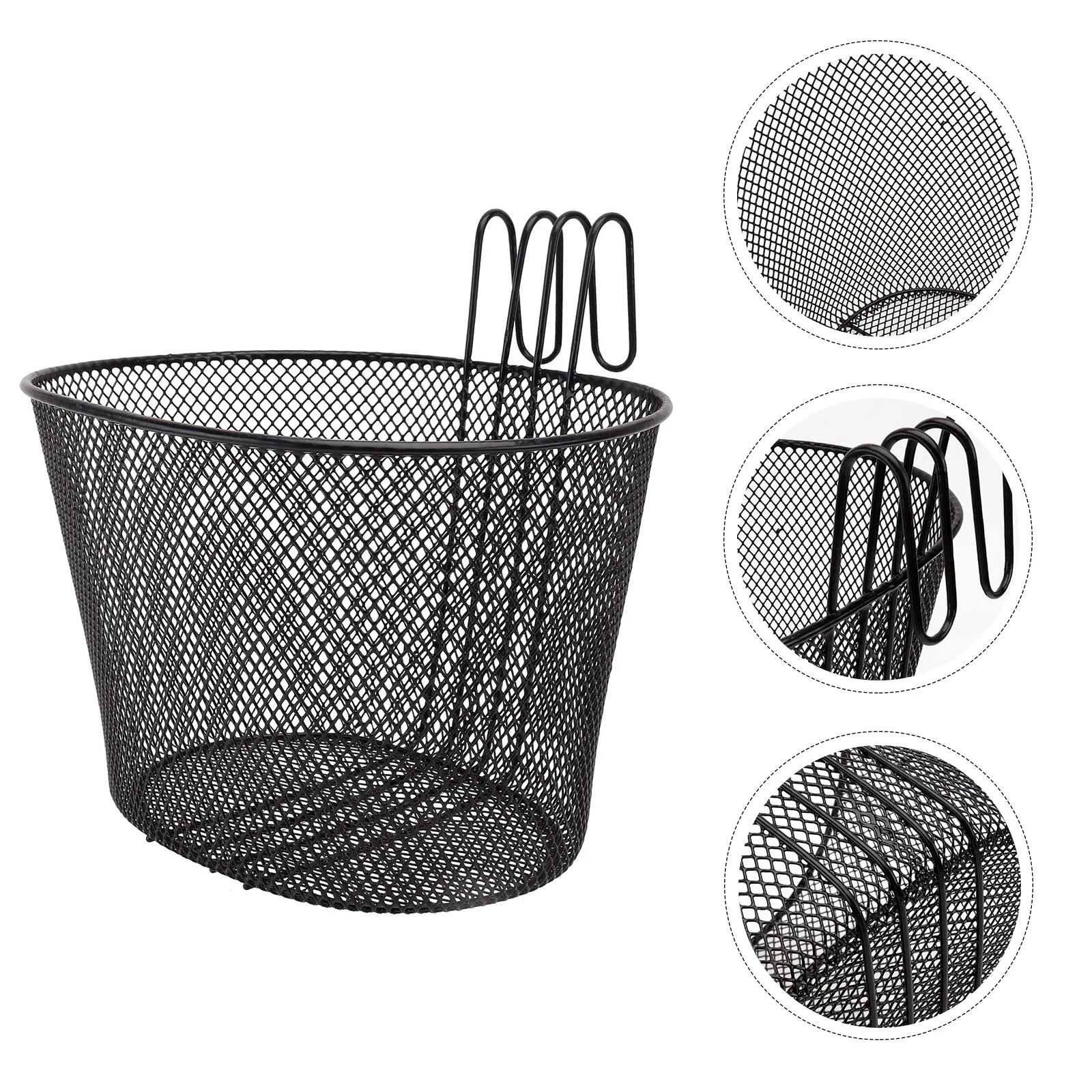 

Basket Bike Storage Handlebar Iron Front Mountain Cup Waterproof Rear Whitewithholder Andsmallblue Adult Rainbow Girls Bicyclel