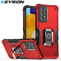 keysion shockproof armor case for samsung a53 a73 a33 5g a23 ring stand phone back cover for galaxy a52 a22s a42 a52s 5g a32 a12