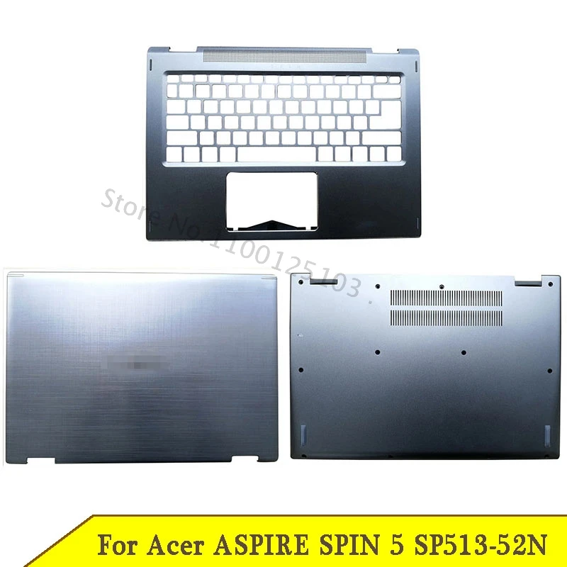 

NEW Laptop LCD Bottom Case For Acer ASPIRE SPIN 5 SP513-52N Series Back Cover Palmrest Laptop Case A C D Cover Metal