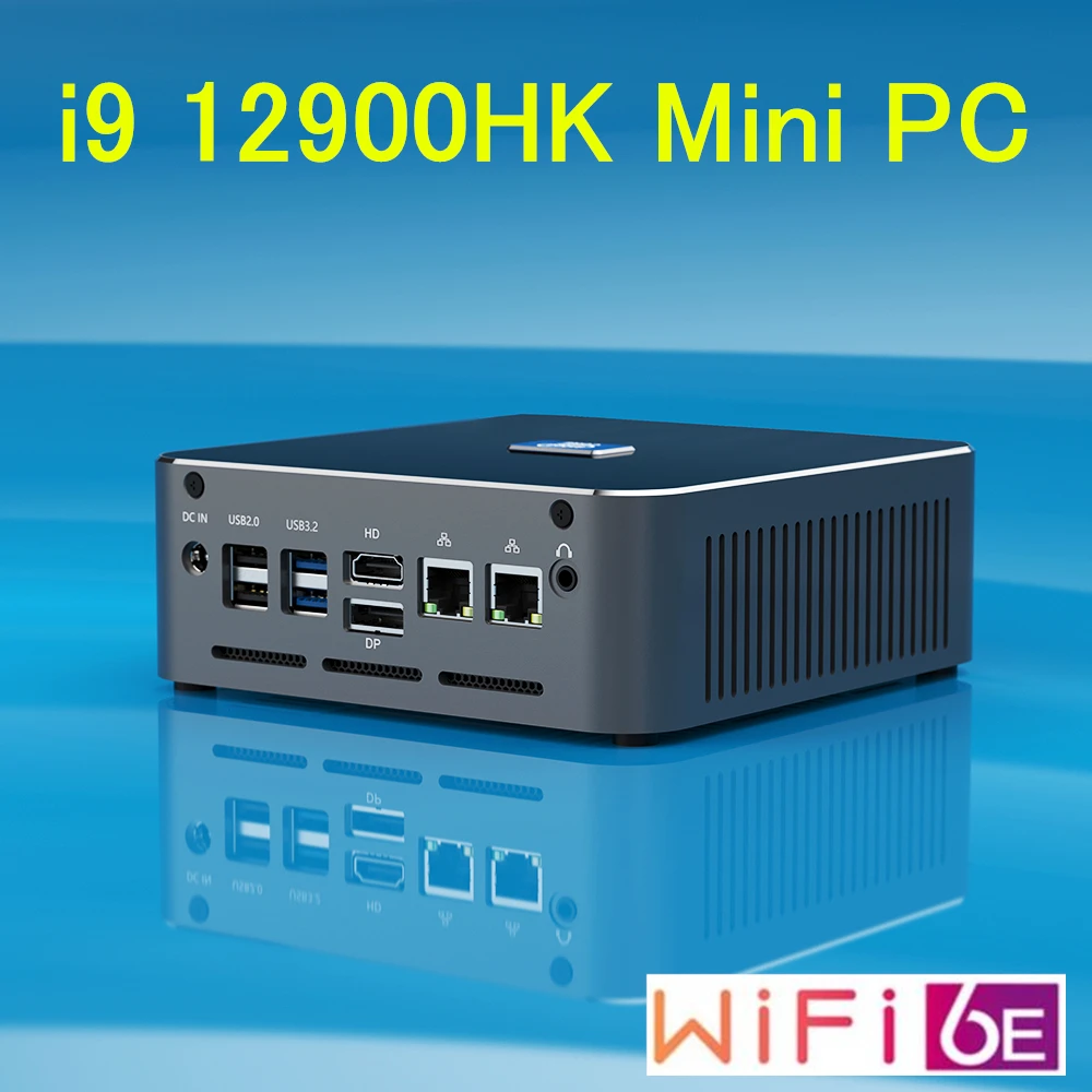 

S600 12th Gen Intel Core Mini PC i9 12900HK 12800H 14 Core 20 Threads Windows 11/10 2xDDR4 2xNVMe 8K NUC Compact Computer HTPC