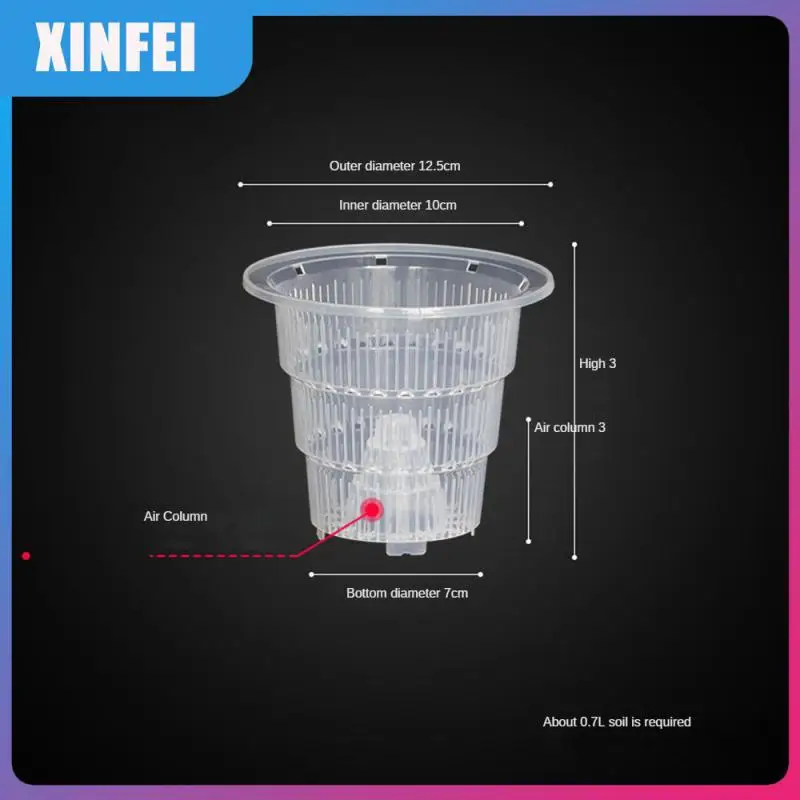 

Change Root Structure Flowerpot Control Root Growth Air Column Plant Basin Transparent High Transparency Plastic Pot Plant Cup