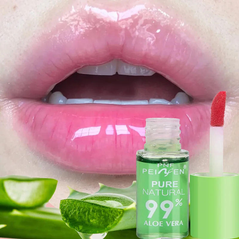 

1PC Color Changing Lip Balm Aloe Vera Essence Lipstick Lipgloss Long Lasting Moisturizing Waterproof Temperature Change Lip Balm