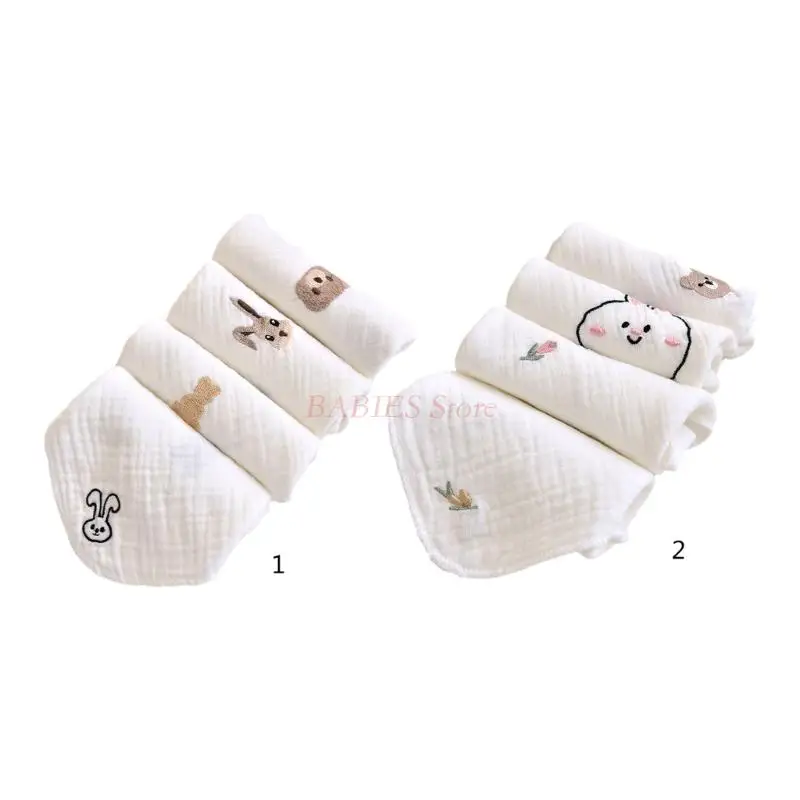 

4Pcs/Set Saliva Towel Baby Wiping Towel Soft Nursing Towel Kid Washcloth Face Towel Baby Wipes Breathable Handkerchief