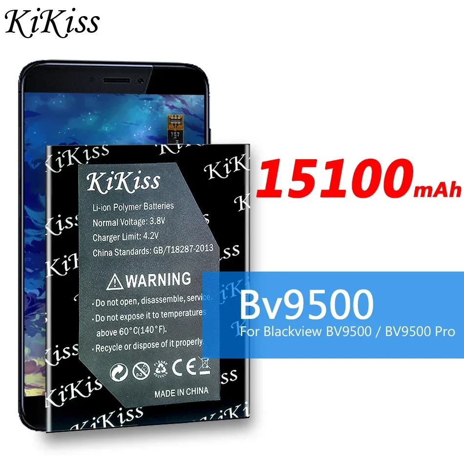 Аккумулятор KiKiss 15100 мАч BV 9500 для Blackview BV9500/BV9500 Pro BV9500Pro MT6763T 536380 Аккумуляторы