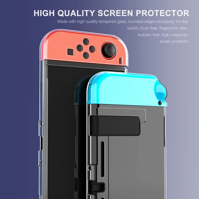 Transparent TPU Soft Case Joycon Protective Shell Cover for Nintendo Switch NS Console Crystal Clear Back Protector Accessories 2