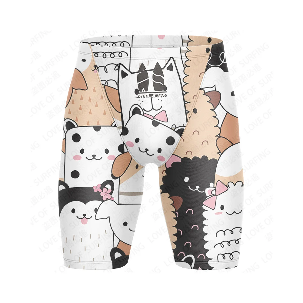 LOVE OF SURFING Summer New Water Sports Surfing Shorts Men's Quick Dry Swim Pants Disturber Swimming Training Shorts Customizabl