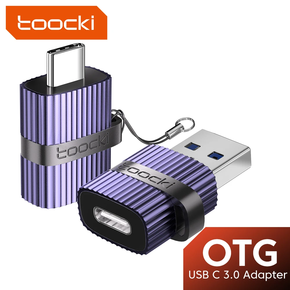 

Toocki OTG USB 3.0 To Type C Adapter Micro To Type C Male To Female Converter Data Transfer For Macbook Laptop Xiaomi Samsung
