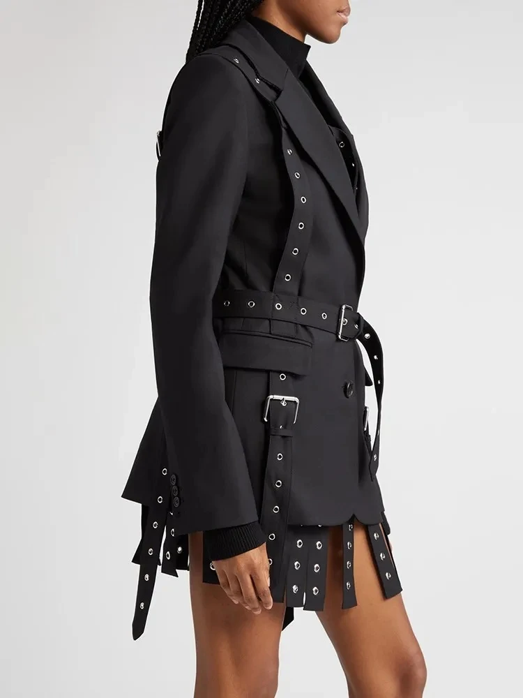 TWOTWINSTYLE женский блейзер из полиэстера и хлопка