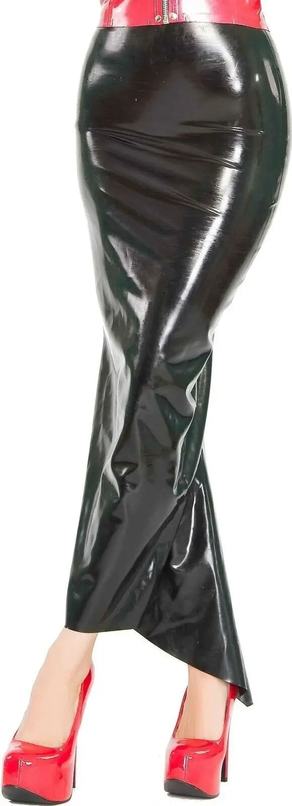 

100%Latex Rubber 100%Gummmi Black sexy women's party role play hand customized 0.4mm XS-XXL