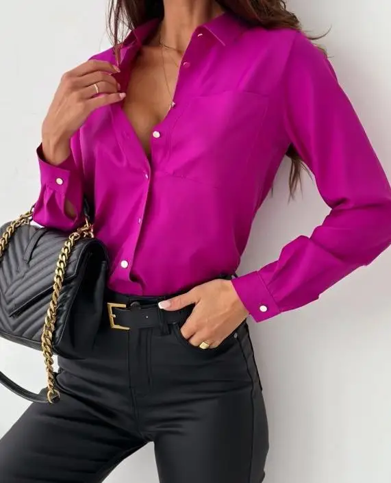 Рисунок 3 - Женская элегантная Однотонная рубашка