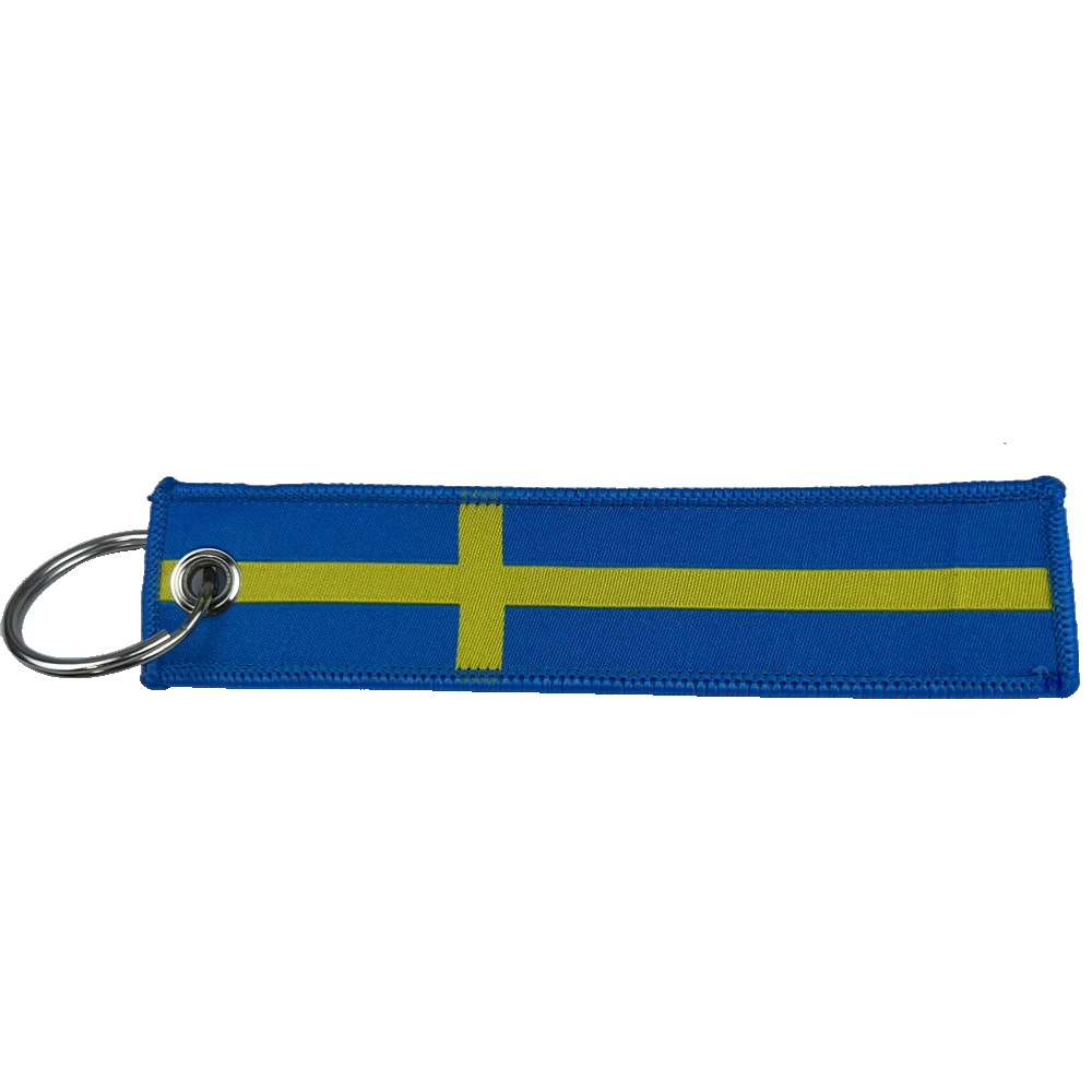 

Автомобильный брелок 13 см * 3 см, флаг Швеции, эмблема, брелок, синий тканевый брелок для ключей, украшения, гаджеты для VOLVO, автоаксессуары