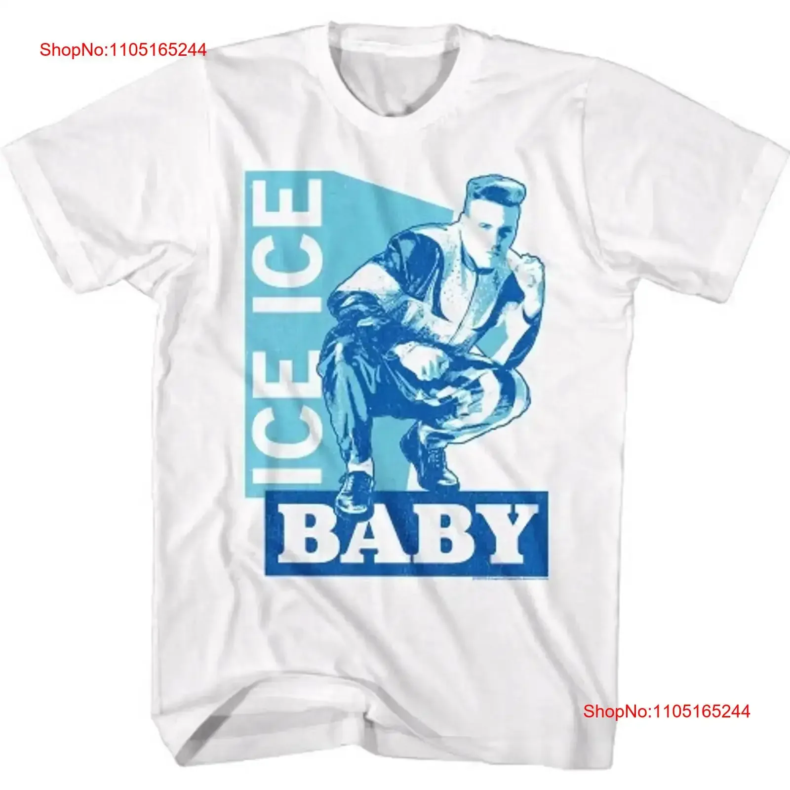 Фото Футболка Vanilla Ice Baby, белая винтажная стираная дышащая футболка унисекс для повседневной носки, универсальная, слегка модная с графикой №1