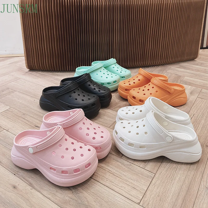 

2022 Sandals Women Slippers Soft Bottom Beach Sandals Women Sandals Comfortable Breathable Ankle-Wrap EVA Sandalias