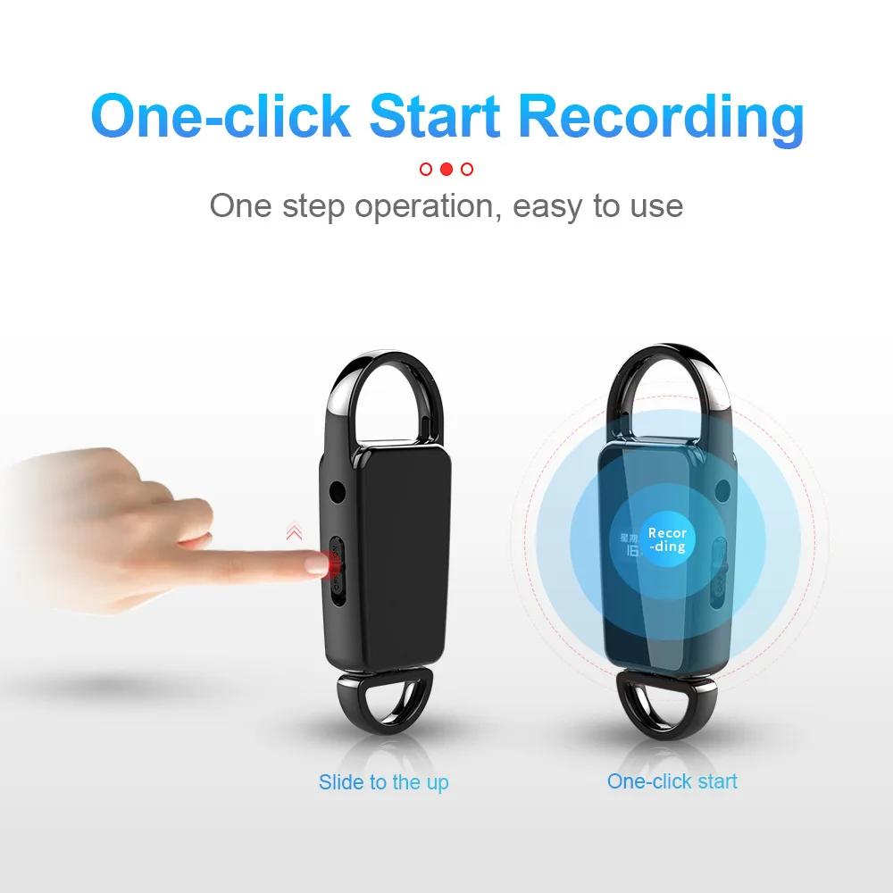 

SRUTOU S23 Keychain 32G USB Voice Activated Recorder Mini Dictaphone Professional Recording MP3 Flash Drive Digital Audio Record