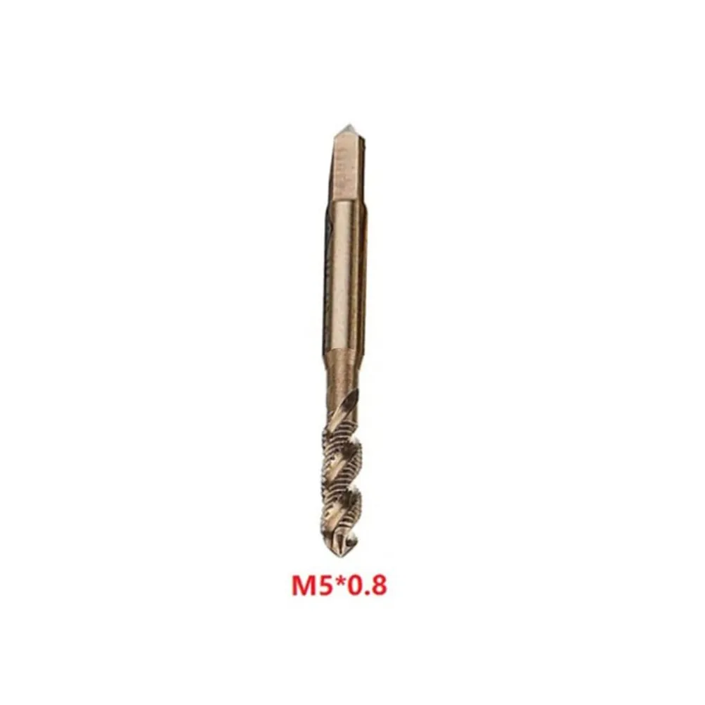 

1 компл. Винтовой кран HSS-Co Cobalt M35 станок Sprial Flutes Tap Метрическая резьба винтовой кран Электроинструмент сверло аксессуары