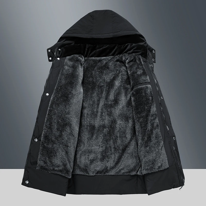 2022 New Winter Parkas Men Cotton Padded Brand Clothing Fashion Casual Slim Thick Warm Mens Coats Overcoats Male Clothes