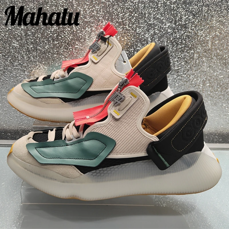 Men Women sport Running Shoes Autumn Winter Leisure Sneakers Shoes comfortable Genuine Leather Mesh Tennies shoes zapatillas