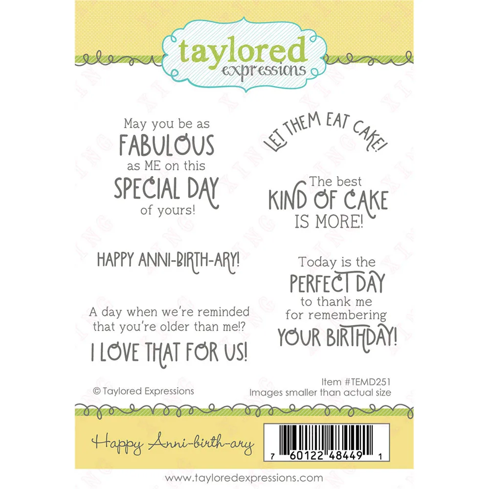 

Clear Silicone Stamps Scrapbook Paper Diy Decorated Craft Embossing Template 2022 Arrival New Happy Anni-birth-ary Reusable Mold
