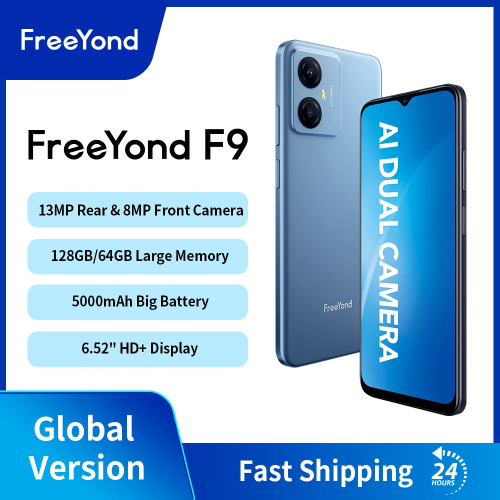 Original FreeYond F9 Smartphone 128GB/64GB 5000mAh 6.52