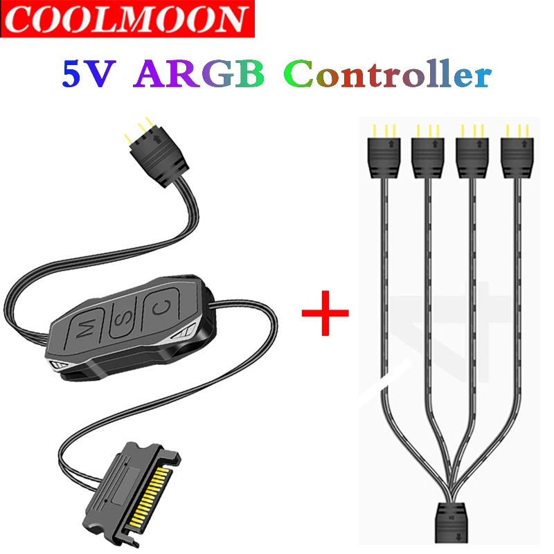

USB-кабель для контроллера COOLMOON, 5 В, 3 контакта, 3 контакта на SATA