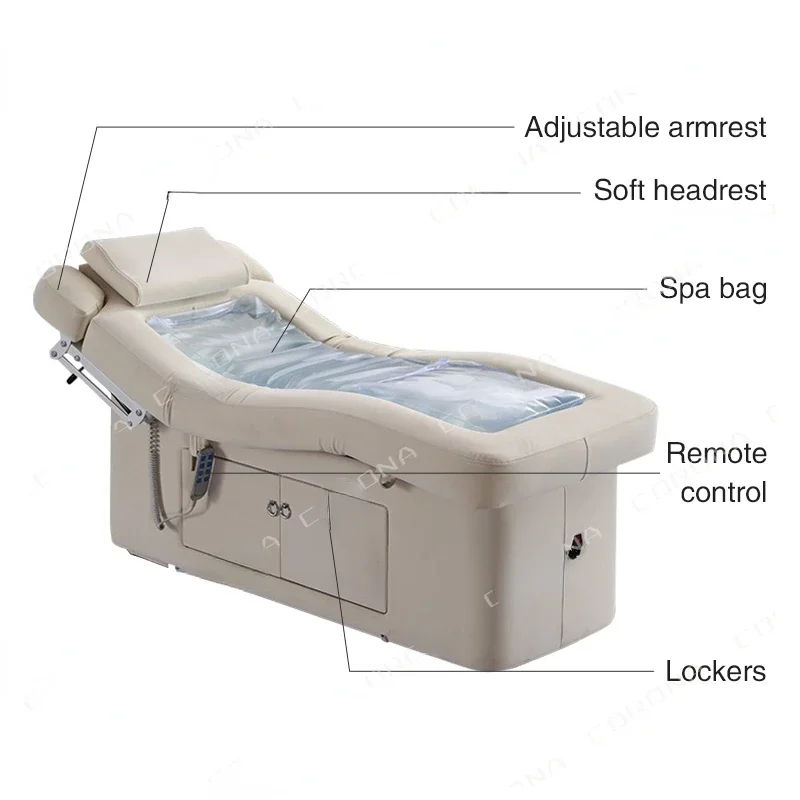 Роскошная спа-кровать для Косметологической терапии электрическая массажная