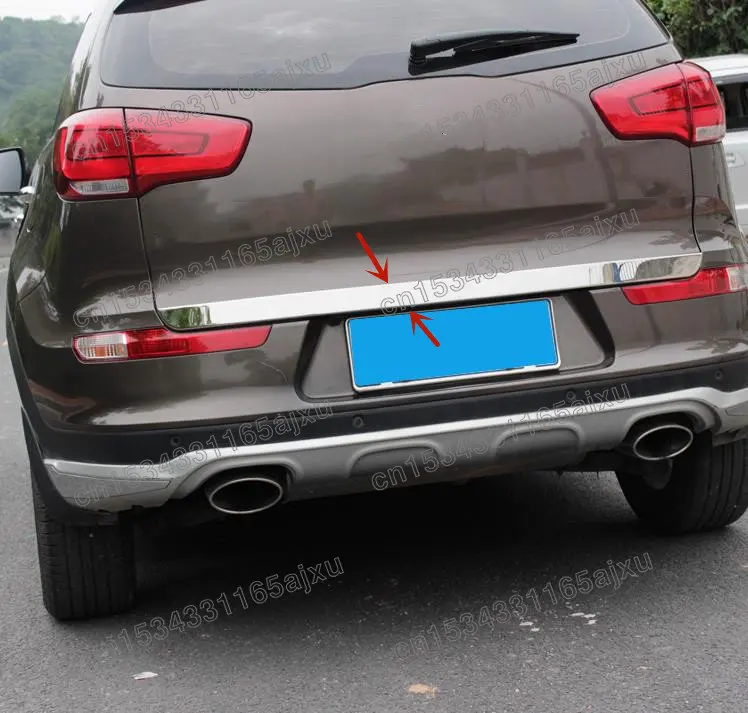 

Автомобильные аксессуары для Kia Sportage 2007-2015, нержавеющая сталь, дверь багажника, задняя дверь, Декоративная полоса, защита от царапин