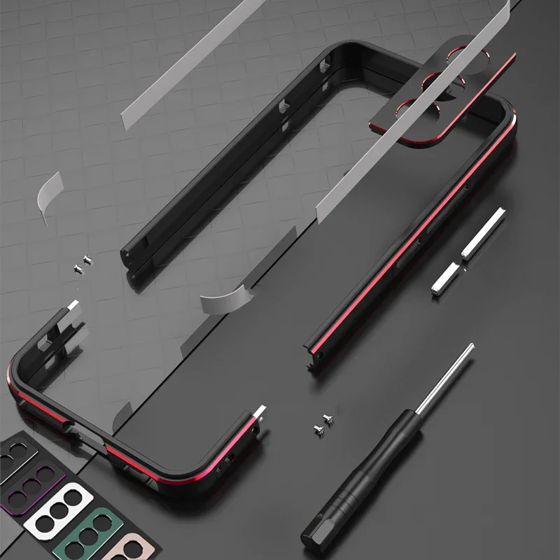 Алюминиевый бампер и металлическая рамка для объектива Samsung Galaxy S22 Plus S23 S24 Ultra S23Ultra