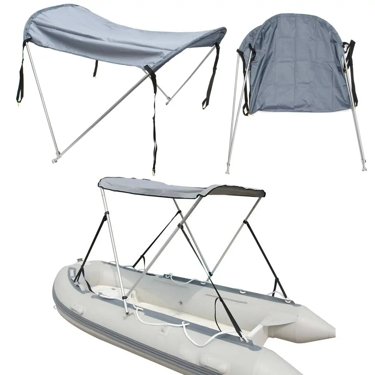 

Waterproof Anti UV Top Tent Sunshade shelter flatable boat boat dinghy raft Folding Canopy Aluminium Alloy Tent Sunshade