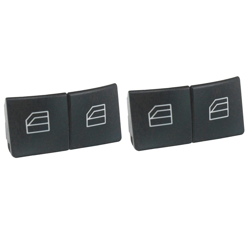 

4X Window Switch Button Covers For Mercedes Benz W204 W212 C E Glk Class, Front Left+Right Window Switch Button Caps